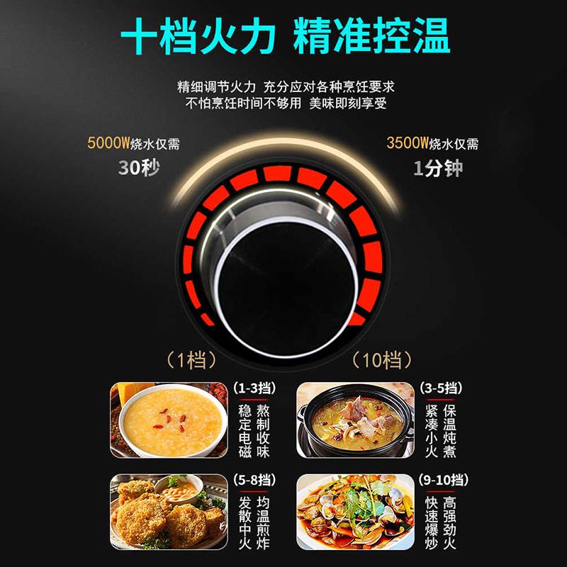 商用电磁炉多头3500W大功率四六八头电陶炉6眼麻辣烫电磁炉灶工厂
