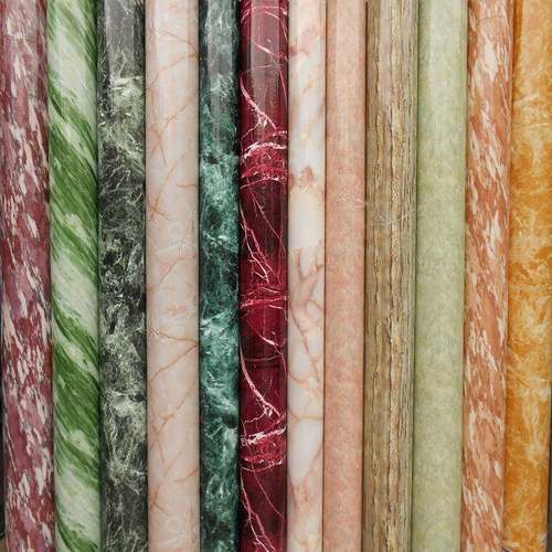 彩装自膜版大理石纹亮光家具翻新贴膜橱柜浴室防墙水贴韩纸991粘