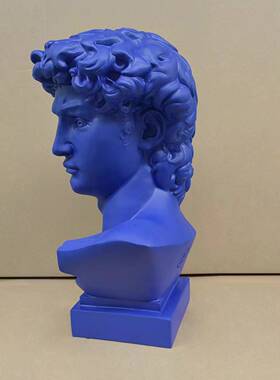 46cm脂仿石膏克莱HC-DV46头因蓝大树卫像美术雕像式欧风酒店玄关