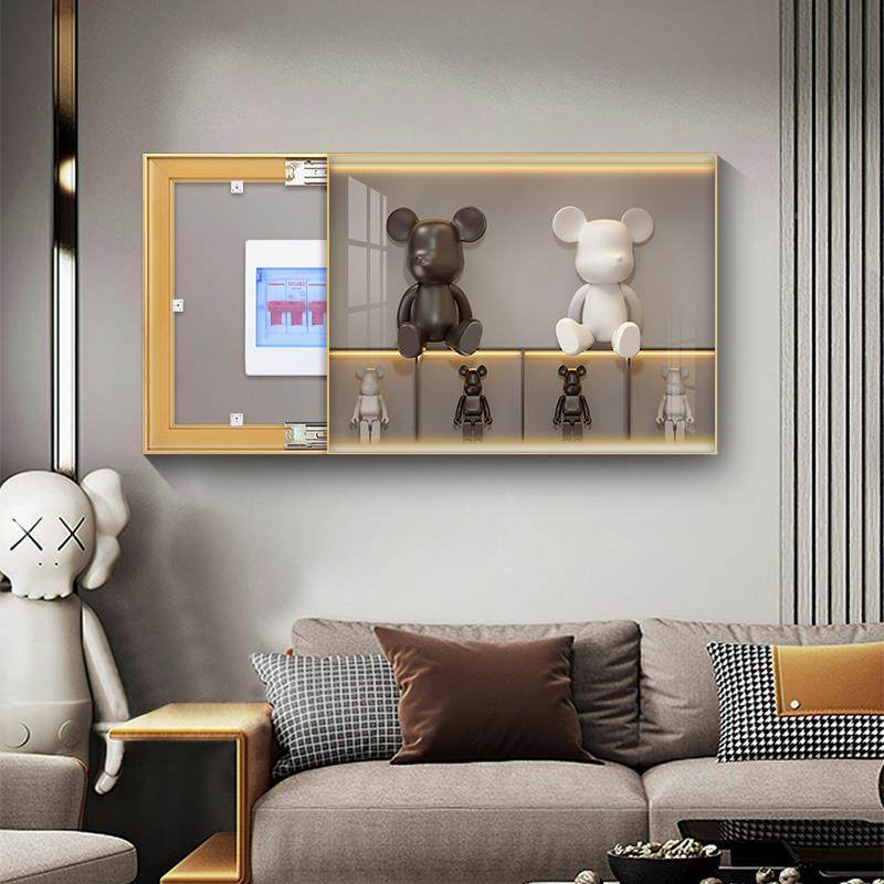 箱画al202212装免饰画电闸配电表箱遮挡画客厅轻奢电光影总闸开关,家居饰品,现代装饰画,淘宝优惠券,粉丝福利购,淘宝优惠卷