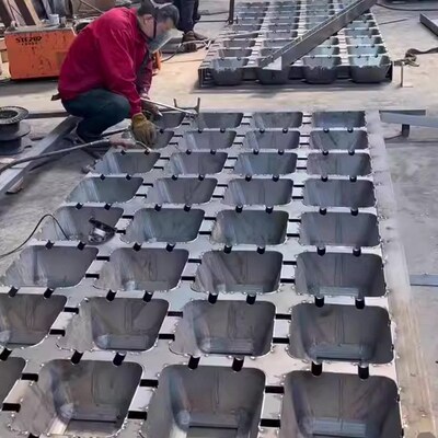 海边海底混凝土联锁块软体排模具 预制混凝土钢模板 连锁块模具