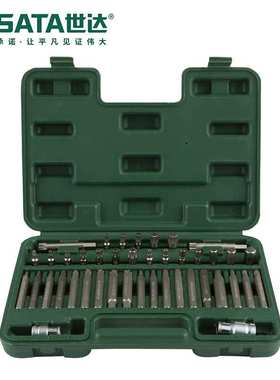 Sata/世达五金工具42件8MM系列旋具头套筒组套09327套装