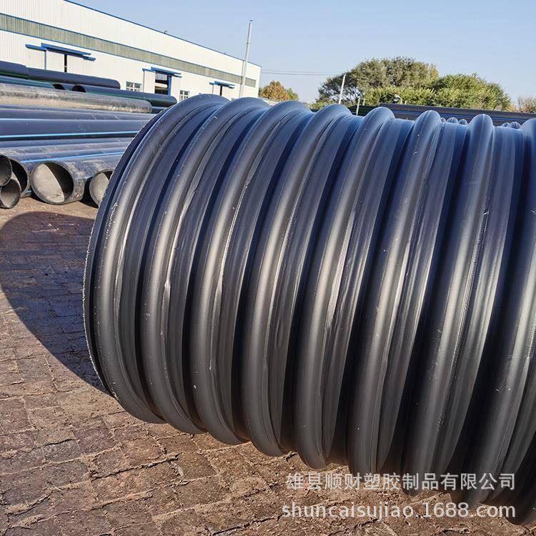 钢带波纹管厂家螺旋波纹管8KN排污排水管大口径雨水污水管道