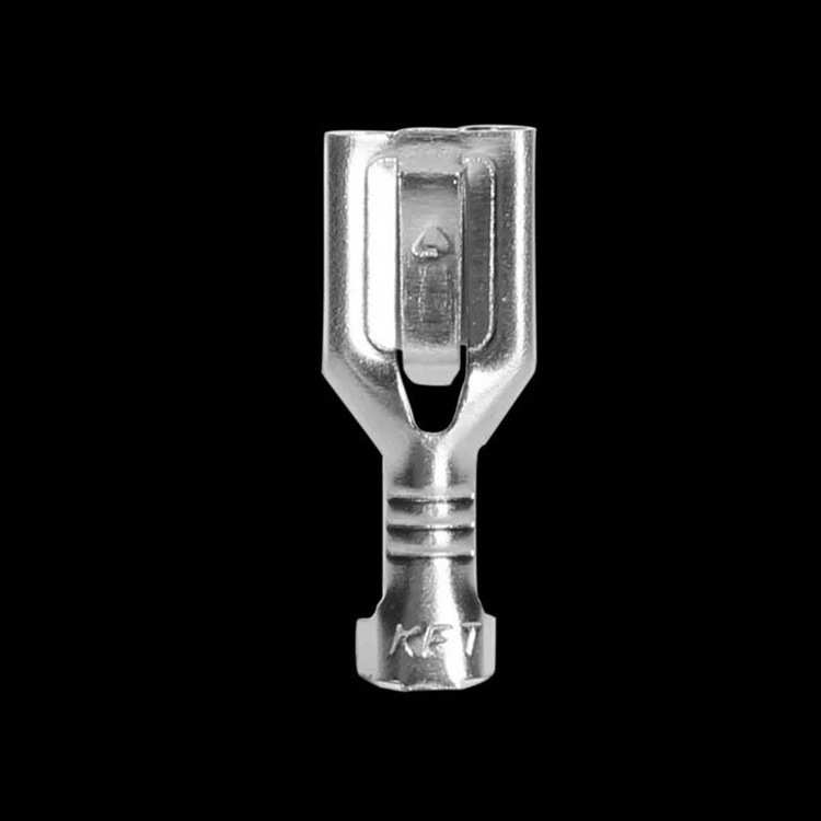 6.3带锁插簧 250铜接线端子 冷压端子插拔式接线端子B脚2000只