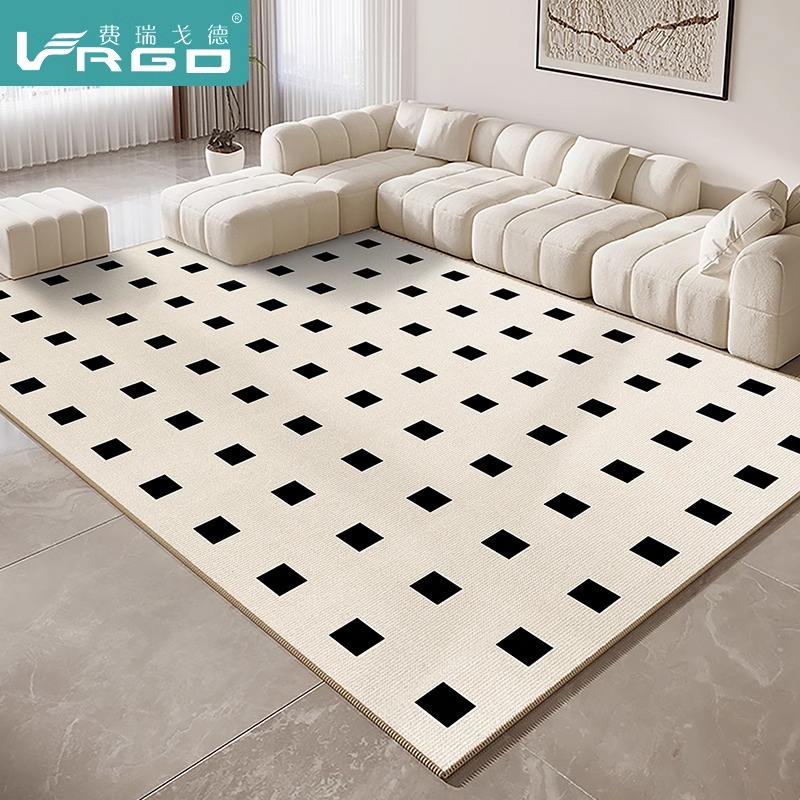 地毯客厅202i4新款奶油风轻奢高级感沙发茶几地垫免洗可擦加厚耐