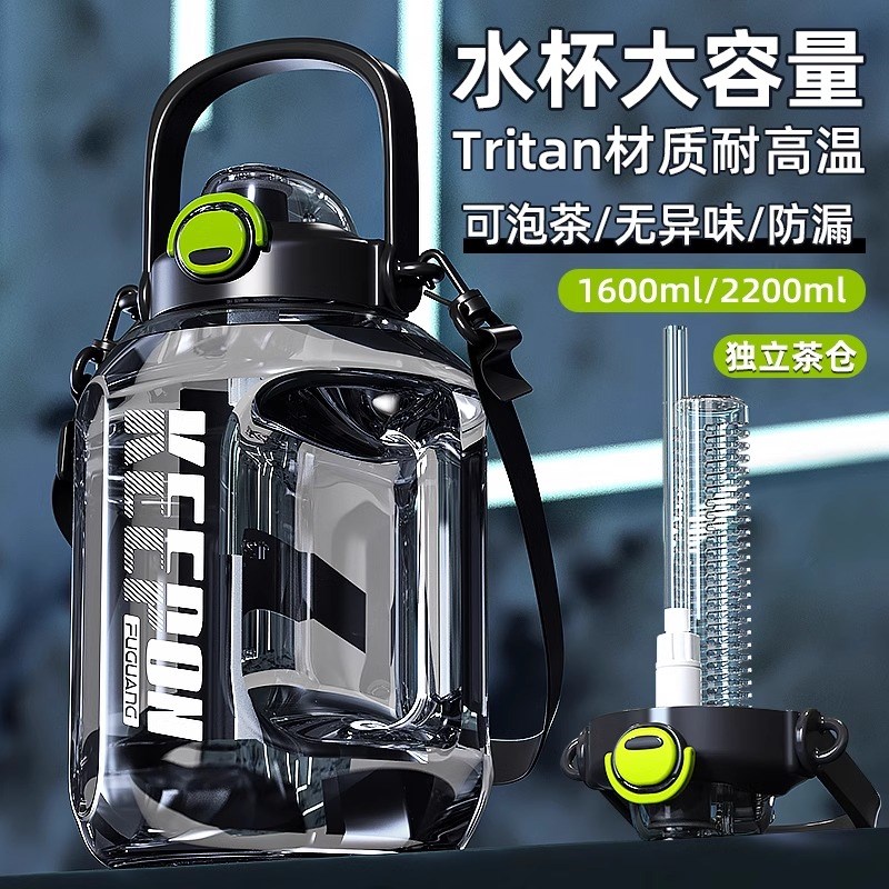 吨吨桶大容量男生运动户外水壶便携耐高I温大号夏季健身手拎水杯