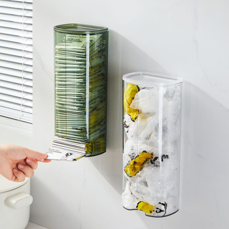 垃圾袋收纳盒神器壁挂q式大容量厨房袋子方便袋抽取盒塑料袋收集
