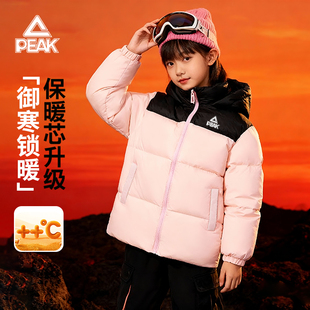 匹克童装棉服女童冬装2026新款儿童保暖面包服青少年冬季加厚外套