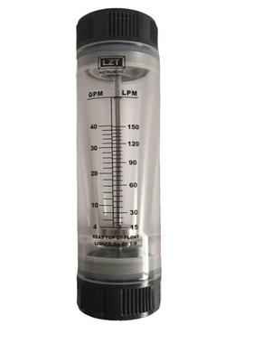 LZT-4006G有机玻璃管道式流量计测量范围6-60GPM/20-240LPM