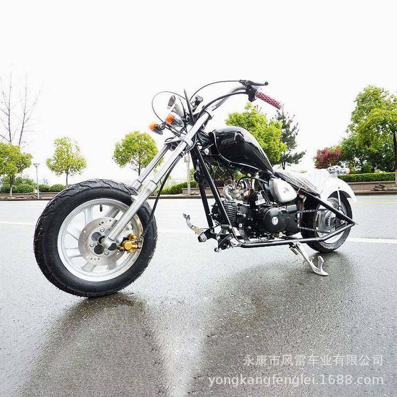 小型迷你哈雷太子摩托车110CC汽油款哈雷摩托车哈雷小狗摩托两轮