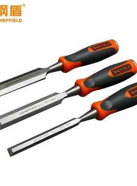 钢盾S080312 木工凿子平凿凿开槽凿钊榫眼凿雕刻工具12mm*260mm