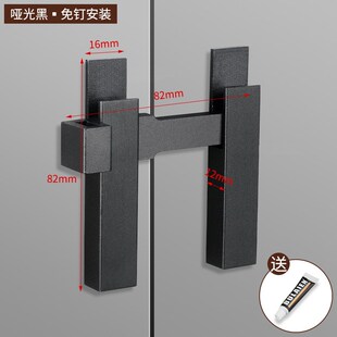 免打孔门栓合金推拉大门房门木门卫生间玻璃门柜门门窗锁门明插销