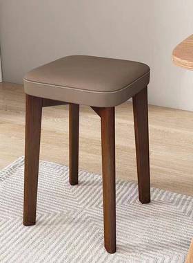 实木凳凳家LMO用餐原木子妆备用餐椅餐厅可叠放椅子简约卧室梳化