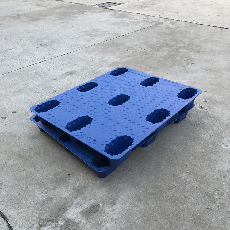 吹塑托盘210平面1九脚塑料托双层中空加厚卡AGR板