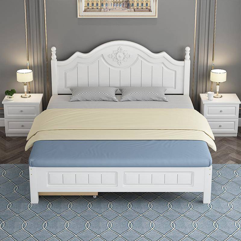 见详情实木租床现代简约家用主卧木床轻奢卧欧式双人床出房经济单