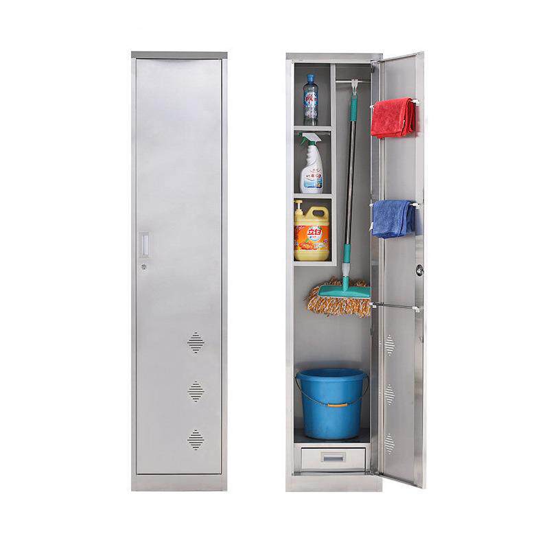 不锈钢洁清洁柜34商场卫生杂室物0收纳柜学校教拖把抹布QJG004双