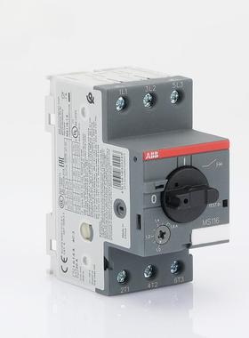 ABB电机保护断路器MS116-1/1动.6/2达.5//6.3/10/12/16BII/32马4