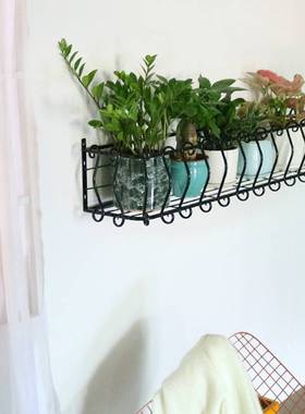 ll欧式铁艺上墙花架阳台花架壁挂花架墙上花盆架墙壁置物架装饰架