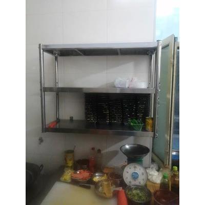 臂空间不锈钢上墙架吊架碗架盘架店壁挂厨房AUP饭省酒店置物架托