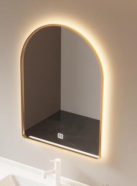 智L7法758式浴室镜镜复古美式浴室子卫生间洗面台中能古浴室镜挂