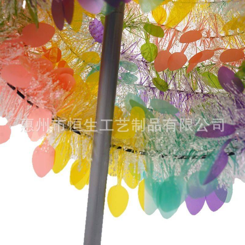 跨境亚马逊复活节彩蛋树 5FT透明白点彩色鸡蛋树复活节派对装饰树