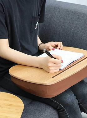 楠竹枕电脑桌1ZY59353简抱桌枕头枕学习桌学生宿舍床上靠置物懒约