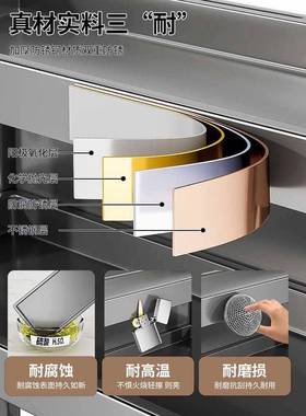 不锈钢厨房调料品IQM置物架台放面多功能油盐子醋酱调味瓶罐筷收