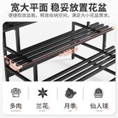 不锈钢花层阶架置物架阳R61台户外院客厅落地式 多肉庭架梯式 多花