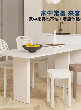 塑料凳摞加厚家用PZW特厚现代简约可叠放叠子坐舒服椅子久高圆凳