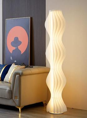 裙油灯落地灯客厅氛围灯沙装饰卧直播CMY背景奶室风无发和志