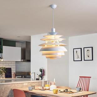 计师创意小众叶荷吊694灯性现个代简约铝材餐厅客厅卧室书设房吊