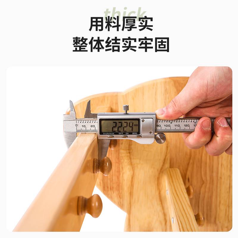 幼儿园海豚实木毛巾架儿童可移动橡胶木拆装挂钩毛巾架卡通收纳架