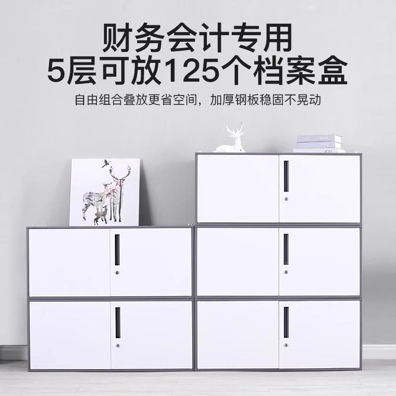 文件柜办公室资料档柜铁皮柜储物柜密码锁玻柜带璃书柜锁凭JG-222