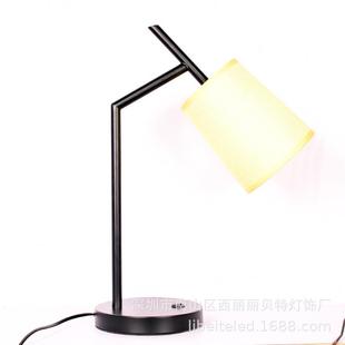 如精选酒黄店卧室台灯床头阅读壁灯铁艺布罩色灯LLBT T170ED工作