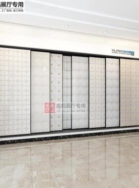 泊雅PL03铝扣地板样品移落地式多功能架子木推拉动展架板瓷砖展示