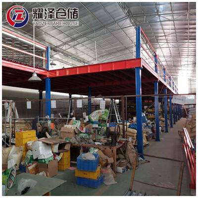 钢架构二层仓库阁楼货平136台结设计双层钢构纳钢承重收多层夹层