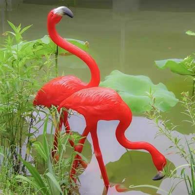 户发防水太能阳火烈鸟灯仿真光动物灯庭院外公园装饰灯摆件3265草