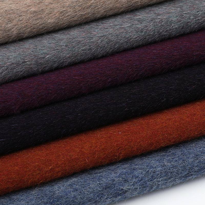 双面PFW阿尔巴卡羊驼绒大衣面精良秋冬大衣外套粗纺双面料呢面料