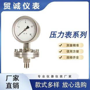 DN25膜片压力表YP DN25 100 供应隔膜压力表Y