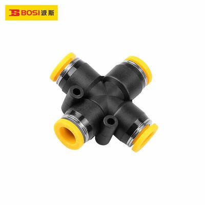 波斯气动快速联管接头PZA十字形联管四通BS590171BS590172