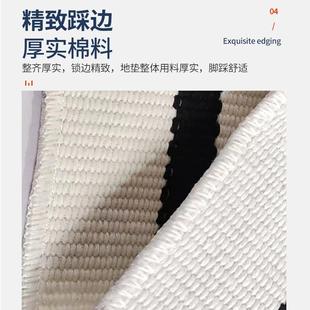 可纹机纹洗条门廊地毯室内室外编地毯地016垫黑白条织地毯