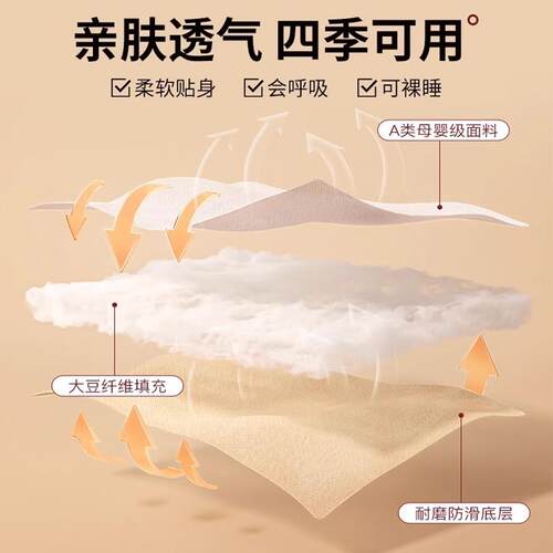 大豆保棉床笠夹单件加厚防滑JM-CL-58床套罩生防尘床垫护罩202学5