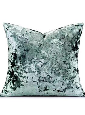 样板房抱枕高端奢华冰花丝绒沙发客绒厅靠垫抱枕样板间酒QXK方店