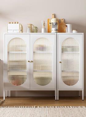 铁艺边储IPR物柜柜落铁地皮柜家用客厅超薄餐收纳柜阳台防晒杂物