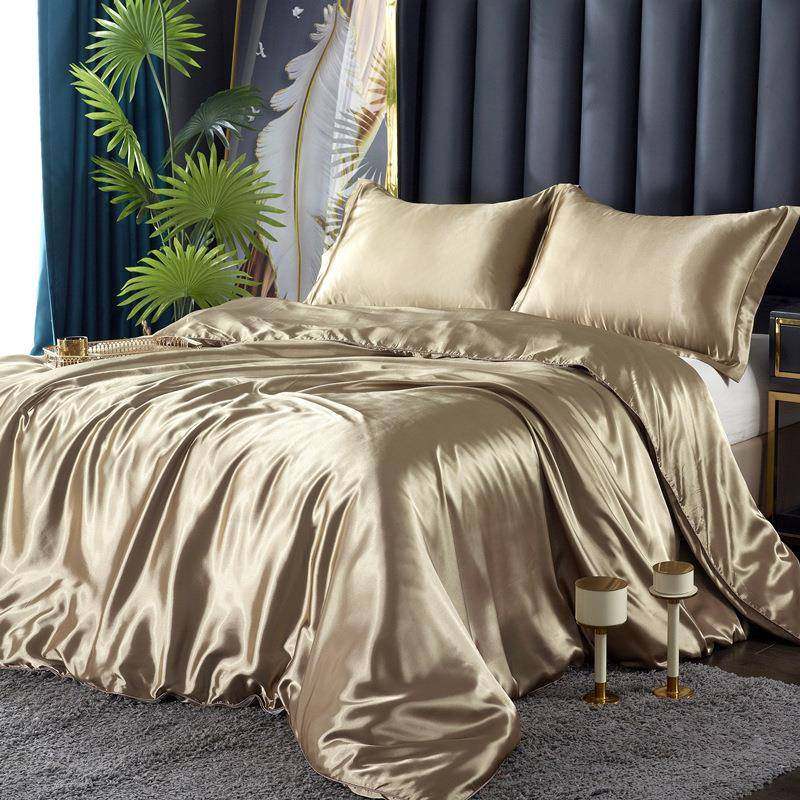 轻奢0YFTYUF4姆米丝四件套双面裸真睡桑真4丝丝绸被纯色冰丝床单,床上用品,床品套件/四件套/多件套,淘宝优惠券,粉丝福利购,淘宝优惠卷