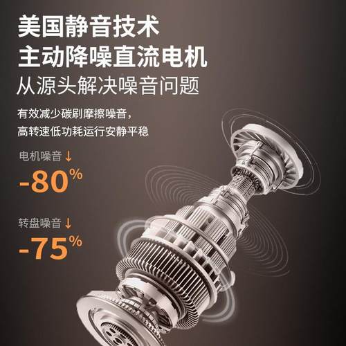 圆餐动桌电盘器酒店钢化玻璃盘一体旋转转QSZ芯静转音转电机转盘