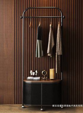 衣风帽架落地式卧室仿藤油编多DGT脏衣篓日式网红奶轻奢功能意式