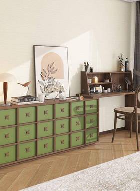 中古实妆室台斗柜EKG一体卧法式梳化妆桌2025新款化妆台木转角书