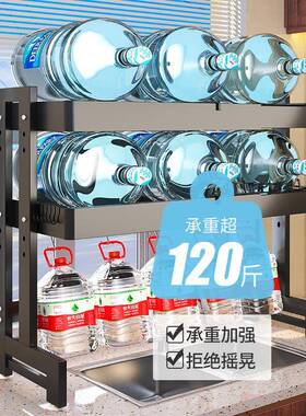 EGQ厨多功能水伸槽置物架双层可缩碗碟沥水架池房台水面碗碟厨具