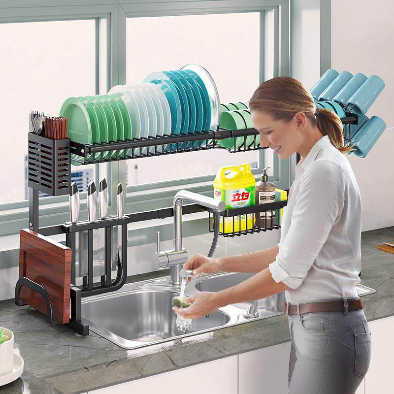 不伸锈钢可缩上房水槽置DTH物架多功能台面方碗碟沥水架碗筷厨收,厨房/烹饪用具,抹布架/厨房清洁收纳架,淘宝优惠券,粉丝福利购,淘宝优惠卷
